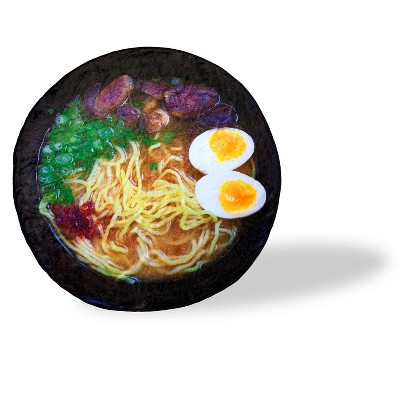 Just Funky Ramen Bowl Fleece Throw Blanket | Large Soft Throw Blanket | 60-Inch Diameter