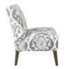 HomePop Modern Armless Accent Chair Blue: Upholstered Slipper Chair, Plywood & Hardwood Frame - 4 of 4