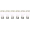 Classic Touch Set Of 6 Tumblers With Simple Gold Design - 3.5"D - 3 of 3