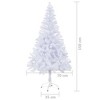 vidaXL Christmas Tree Green PVC, Plastic 70.9 in Ornaments - 4 of 4