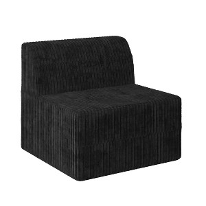 Single seat sofa Compressed Sectional Sofa Modern Minimalist Style Corduroy Couch, Sleeper Sofa for Living Room, Bedroom - 1 of 4