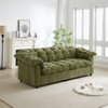 MAYEERTY 99.2-Inch Chenille Deep Seat Sofa - Modern Comfort, Upholstered Fluffy Cloud Sofa (Green) for Living Room, Bedroom, Office & Apartment - 2 of 4