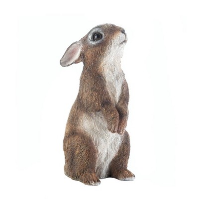 8" Polyresin Standing Bunny Statue - Zingz & Thingz