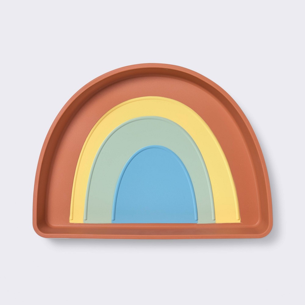 Photos - Plate Silicone Dining  - Rainbow - Cloud Island™