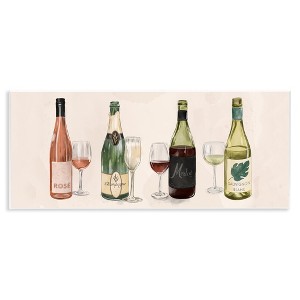 Stupell Industries Various Wine & Champagne Bottles Wall Plaque Art, 17" x 7" - 1 of 4