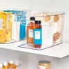 iDesign Divided Pantry Organizer Bin - Set of 4 - Clear/White - 4 of 4