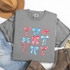 Simply Sage Market Patriotic Bows Stacked Coquette Garment Dyed Tee - 3 of 4