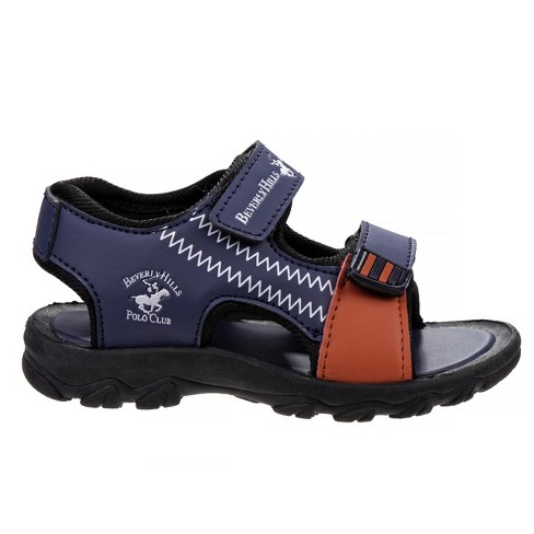 Beverly Hills Polo Club Hook And Loop Boys Open-toe Sport Sandals (toddler)  : Target
