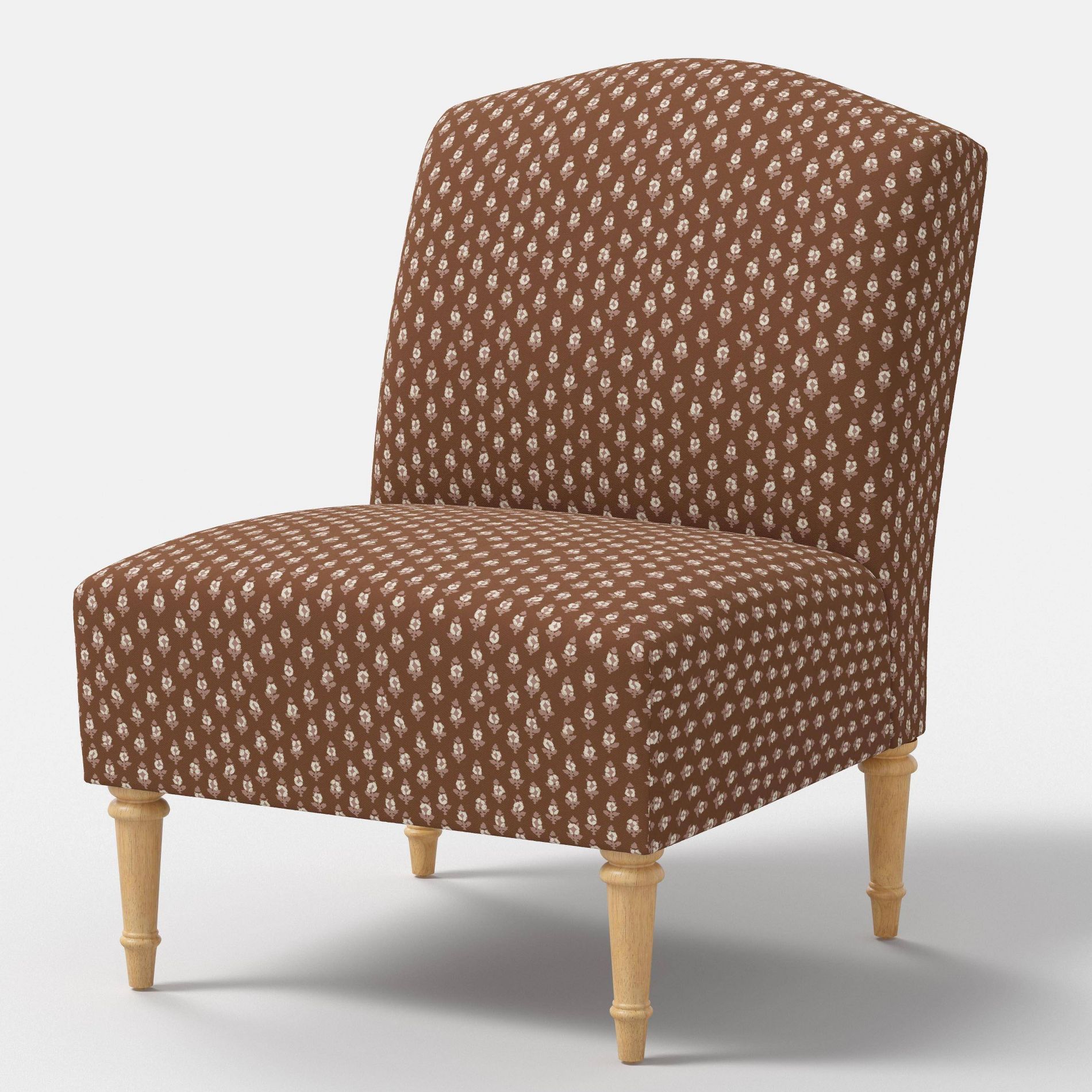 Slipper Chair Bagru Block Brown - Threshold™