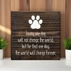 Slickblue Dog Rescue Quote Wood Sign, Routed Slot Hanging, Wall or Shelf Decor, Rustic Look, 7x7 Size, Color Options - 2 of 3