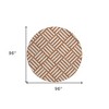 Orange And Ivory Geometric Washable Indoor Outdoor Area Rug - 3 of 4