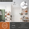 VAXCEL Orbit Industrial Sputnik Semi Flush Mount Ceiling Light Fixture Clear Glass - 2 of 4