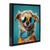 Stupell Industries Hipster Dog Portrait, 18" x 18" - 3 of 4