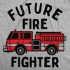 Youth Funny T Shirts Future Fire Fighter Sarcastic Fire Truck Graphic Novelty Tee For Kids - Crazy Dog Youth T Shirt - 2 of 4