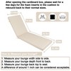 Lounge Chair Cushions Set of 2 - Removable Covers, High Resilience Sponge, Adjustable Straps, UV-Resistant, Easy Care - 3 of 4