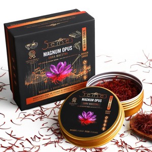 5Senses Kashmir Mongra Saffron | Azafran | Magnum Opus | Single Origin Non-GMO, Fairtrade - 1 of 4