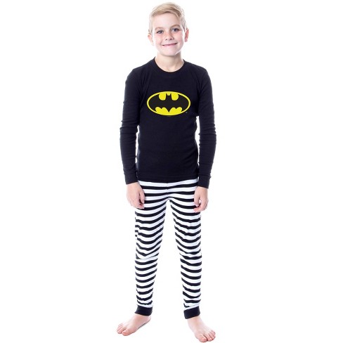 Dc Comics Batman Classic Logo Cotton Matching Family Pajama Set (kids, 14)  Black : Target