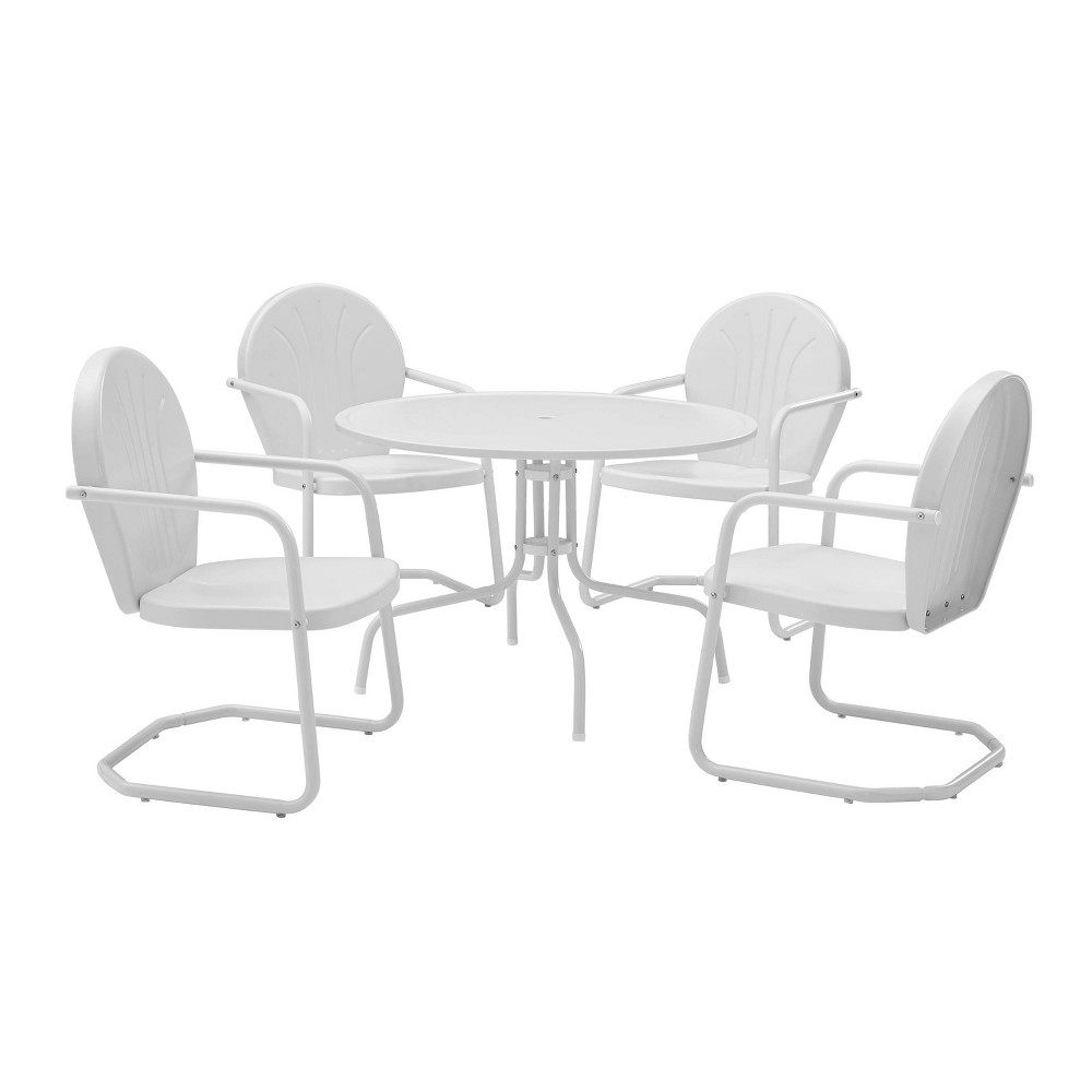 Photos - Garden Furniture Crosley Griffith 5pc Outdoor Dining Set - White  