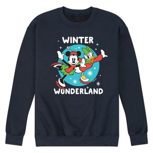 Men's - Disney - Winter Wonderland Graphic Fleece Sweatshirt - 1 of 4