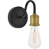 Elegant Lighting Serif 1 light brass and black Wall Sconce - 4 of 4
