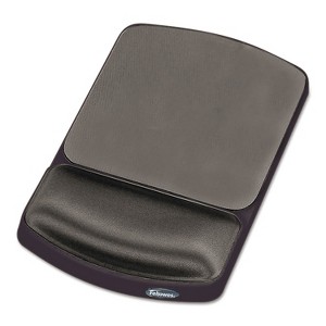 Fellowes Gel Mouse Pad w/Wrist Rest Nonskid 6 1/4 x 10 1/8 Platinum/Graphite 91741 - 1 of 3