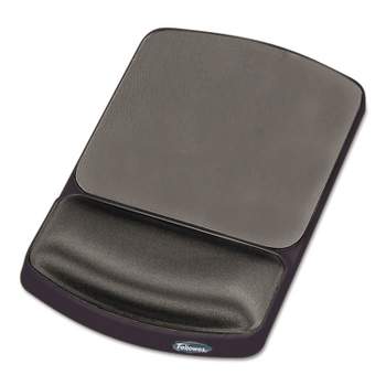Fellowes Gel Crystals Mouse Pad w/Wrist Rest Rubber Back 7 15/16 x 9-1/4  Purple 91441