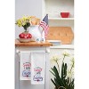 C&F Home Sweet Land of Liberty Flowers Embroidered Cotton Flour Sack Kitchen Towel Patriotic Dishtowel Decoration - image 3 of 3