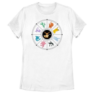 Women's Pokemon Evolutions Wheel T-Shirt