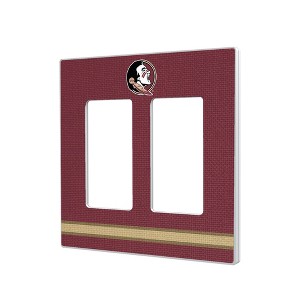NCAA ACC Universities Stripe Hidden-Screw Light Switch Plate for Double Rocker - 1 of 4