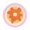 Blue Panda 48 Pack Pink Pancake Paper Plates for Pajama Party, 7" - 3 of 4