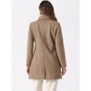 INSPIRE CHIC Women's Turn Down Collar Single Breasted Winter Outwear Overcoat - 4 of 4