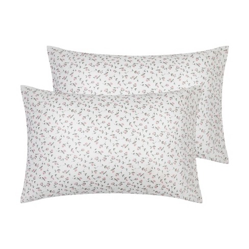 Unique Bargains Floral Printed Envelope Closure Breathable Soft Pillowcase Queen 20" x 30" 2 Pcs - image 1 of 4