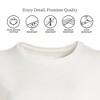 Lands' End Women's Relaxed Supima Cotton Long Sleeve Crew Neck T-Shirt - 3 of 4