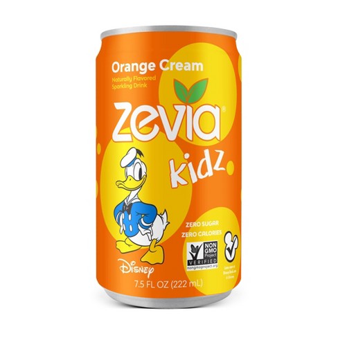 Zevia Kidz Orange Cream Zero Calorie Soda - 6pk/7.5 fl oz Cans - image 1 of 4