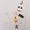 Women's The Nightmare Before Christmas Jack Skellington Cardigan - Gray - 3 of 3