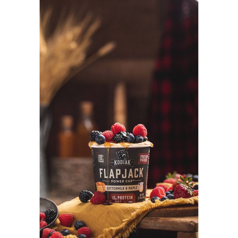 Kodiak Cakes Protein-Packed Single-Serve Flapjack Cup Buttermilk &#38; Maple - 2.15oz, 3 of 16