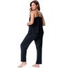 Motherhood Maternity Women's Maternity Sleeveless Swing Nursing Cami with Foldover Waistband Pant Sleep Set - 2 of 4