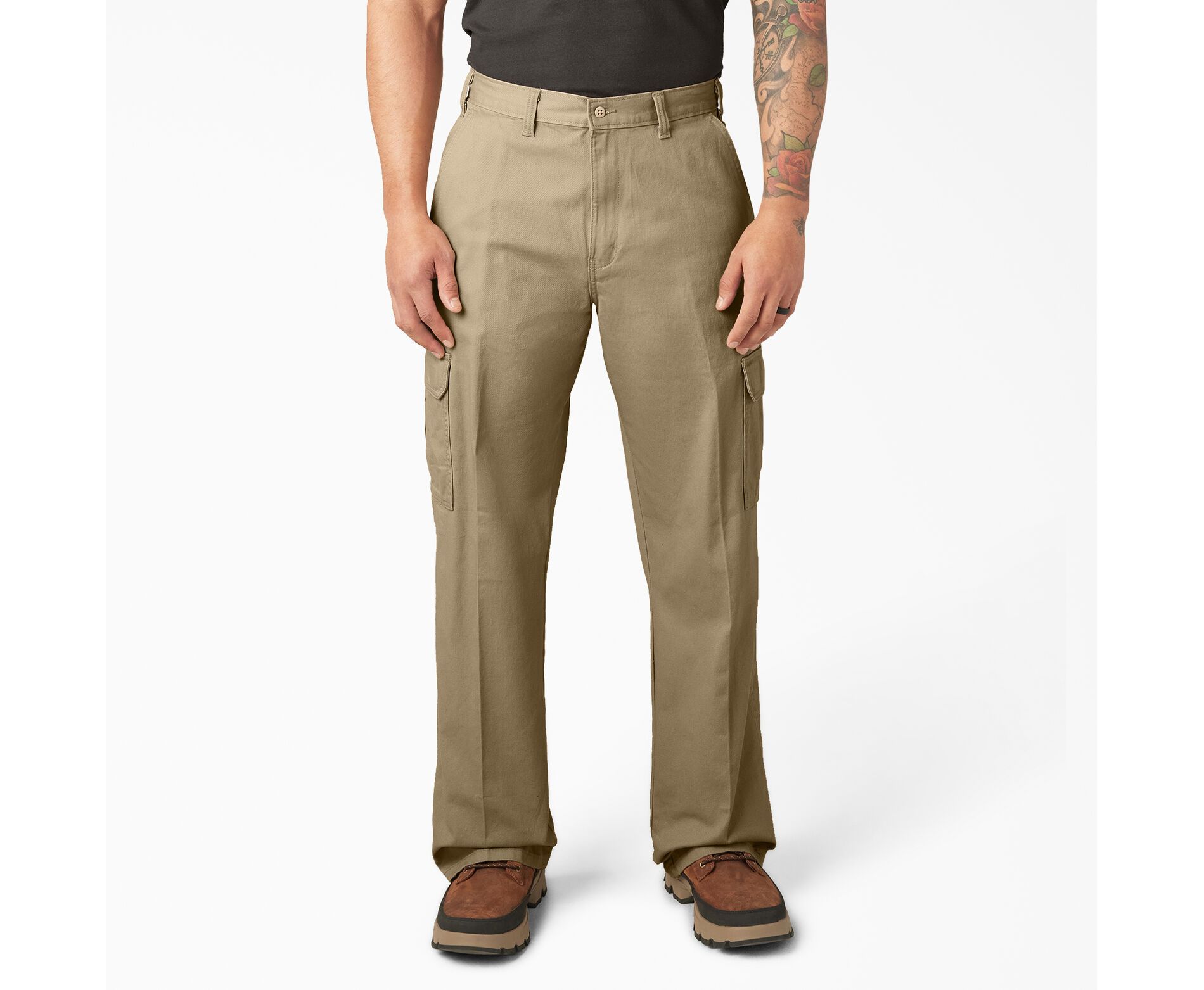 Dickies Loose Fit Cargo Pants, Rinsed Khaki (RKH), 40X32,40 32