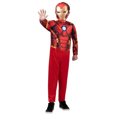 Kids' Marvel Iron Man Halloween Costume Jumpsuit with Mask, 1 of 9