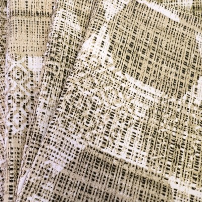 Monaco Taupe Geometric Print 6-Piece Queen Microfiber Sheet Set