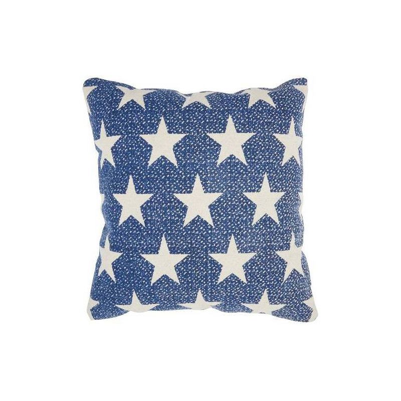 20&#34;x20&#34; Oversize Printed Stars Square Throw Pillow Navy - Mina Victory, 1 of 5