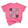 Simply Sage Market Soccer Ball Bows Garment Dyed Tee - 2 of 4