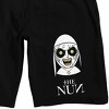 The Nun Chibi Graphic Men's Black Sleep Pajama Shorts - 2 of 4