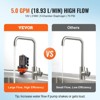 VEVOR 12V Diaphragm Pump, 5 GPM (18.93 L/min), 5-Chamber 12V DC Water Pump with Automatic Pressure Switch 40-100 PSI Adjustable, 1/2'' MNPT Port - 3 of 4