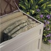 Suncast 73 Gallon Outdoor Patio Resin Deck Storage Box w/ Wheels, Taupe (2 Pack) - 3 of 4