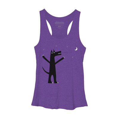 Women's Design By Humans Arooo! By NicSquirrell Racerback Tank Top