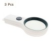 Unique Bargains 3X Pocket Illuminated Magnifying Glass White 1 Pack - 3 of 3
