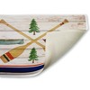Stupell Industries Exploring Rustic Canoe Paddles Printed Plush Bath Mat And Bath Rug, Design By Kim Allen, 18"X30" - 2 of 4