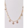 Slickblue 17" Gold Chain Necklace, Laser Cut Daisy Charms, Adjustable Lobster Claw Closure, Nature-Inspired Jewelry - 3 of 3