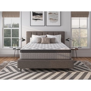 USA-Made 12" Twin Diamond Innerspring Hybrid with Cooling Gel Memory Foam - CertiPUR-US & Oeko-Tex Certified - 1 of 4
